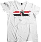 Camiseta Algodão Masculina Camisa time futebol bandeira tinta São Paulo