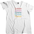 Camiseta Algodão Masculina cores Letras