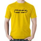 Camiseta Algodão Music Plug - Foca na Moda