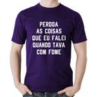 Camiseta Algodão Perdoa, eu tava com fome - Foca na Moda