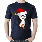 Camiseta Algodão Pinguim Noel - Foca na Moda