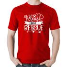 Camiseta Algodão Please Love Rescue - Foca na Moda