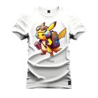 Camiseta Algodão Plus Size Premium Tamanho Especial Pokemom Desbravador