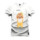 Camiseta Algodão Plus Size Tamanho Grande Urso Hello