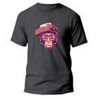 Camiseta Algodão Premium Básica Estampa Digital Swag Monkey