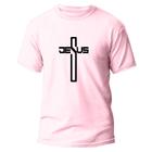 Camiseta Algodão Premium Estampa Digital Cruz Jesus Cristo