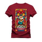 Camiseta Algodão Premium T-Shirt Mandala Coruja