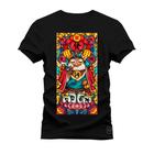 Camiseta Algodão Premium T-Shirt Mandala Coruja