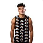 Camiseta Algodão Regata Verão Estilo Moda Praia Arco-íris Cartoon Rainbow 250