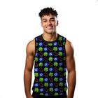 Camiseta Algodão Regata Verão Estilo Moda Praia Emojis Atração Sorte 409