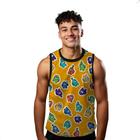 Camiseta Algodão Regata Verão Estilo Moda Praia Jogo Impostor Colorido 145