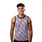 Camiseta Algodão Regata Verão Estilo Moda Praia Sorvete Pixel Rosa 564