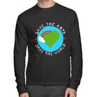 Camiseta Algodão Save The Arts Save The World Manga Longa - Foca na Moda