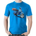 Camiseta Algodão Scooter Azul - Foca na Moda