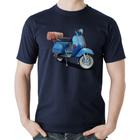 Camiseta Algodão Scooter Azul - Foca na Moda
