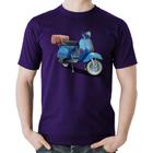 Camiseta Algodão Scooter Azul - Foca na Moda