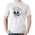 Camiseta Algodão Skull Skeleton - Foca na Moda