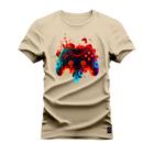 Camiseta Algodão T-Shirt Premium Estampada Control Fire