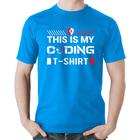 Camiseta Algodão This is my coding t-shirt - Foca na Moda