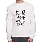 Camiseta Algodão To the moon and back Manga Longa - Foca na Moda