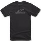 Camiseta Alpinestars Wordmark Combo Preto/Cinza