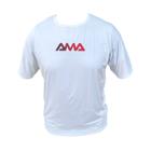 Camiseta Ama Sport Branco com Vermelho Degradê G