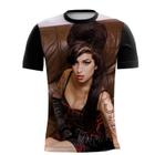 Camiseta Amy Winehouse Música Soul Ícone Feminino 4