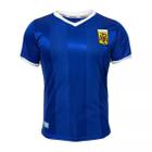 Camiseta Argentina Retro 1986 Away Azul Oficial Licenciada - Retro Mania