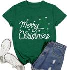 Camiseta Ascrazy Merry Christmas para árvores de Natal femininas