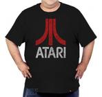 Camiseta Atari Games Plus Size Geek Retrô Clássicos Anos 80