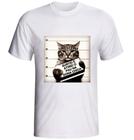 Camiseta  Atirei o Pau no Gato modelo branca fornecedor M&M Presentes Personalizados