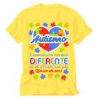 Camiseta Autismo eu amo alguém que tem autismo amarela