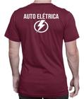 Camiseta Auto Elétrica Camisa Trabalho Uniforme Carros Logo Frente e Costa