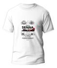 Camiseta Ayrton Senna Fórmula 1 Mclaren Camisa 100% Algodão