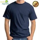 Camiseta Azul Marinho Camisa Masculina Básica 100% Algodão 30.1 Premium