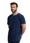 Camiseta Azul Marinho Longline 100% Algodão Di Nuevo