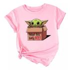 Camiseta Baby Look Baby Yoda Star Wars Tecido 100% Algodão