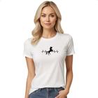 Camiseta Baby Look Batimento cardiaco unicornio