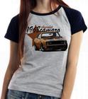 Camiseta Baby Look Blusa Feminina Camaro Chevrolet 1968