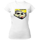 Camiseta Baby Look Brasilia Classica Amarela