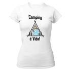 Camiseta Baby Look Camping é vida