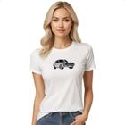 Camiseta Baby Look Chevette Tubarao Branco