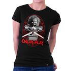 Camiseta Baby Look Chucky Boneco Assassino Filme Terror