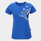 Camiseta Baby Look Cruzeiro Casual Feminina