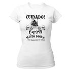 Camiseta Baby Look Cuidado Esposa Doida