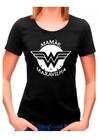 Camiseta Baby look dia das mães mamãe maravilha super mãe