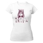 Camiseta Baby Look Divertida Makeup Diva e seus pinceis