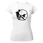 Camiseta Baby Look Divertida Surf Noir Design - Alearts