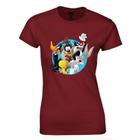 Camiseta Baby Look Feminina Algodão Looney Tunes