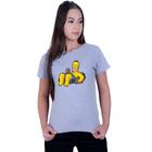 Camiseta Baby Look Feminina Homer Simpsons Boia Mó paz